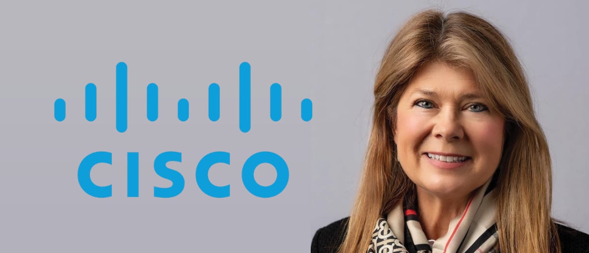 Alison Gleeson and the Cisco logo